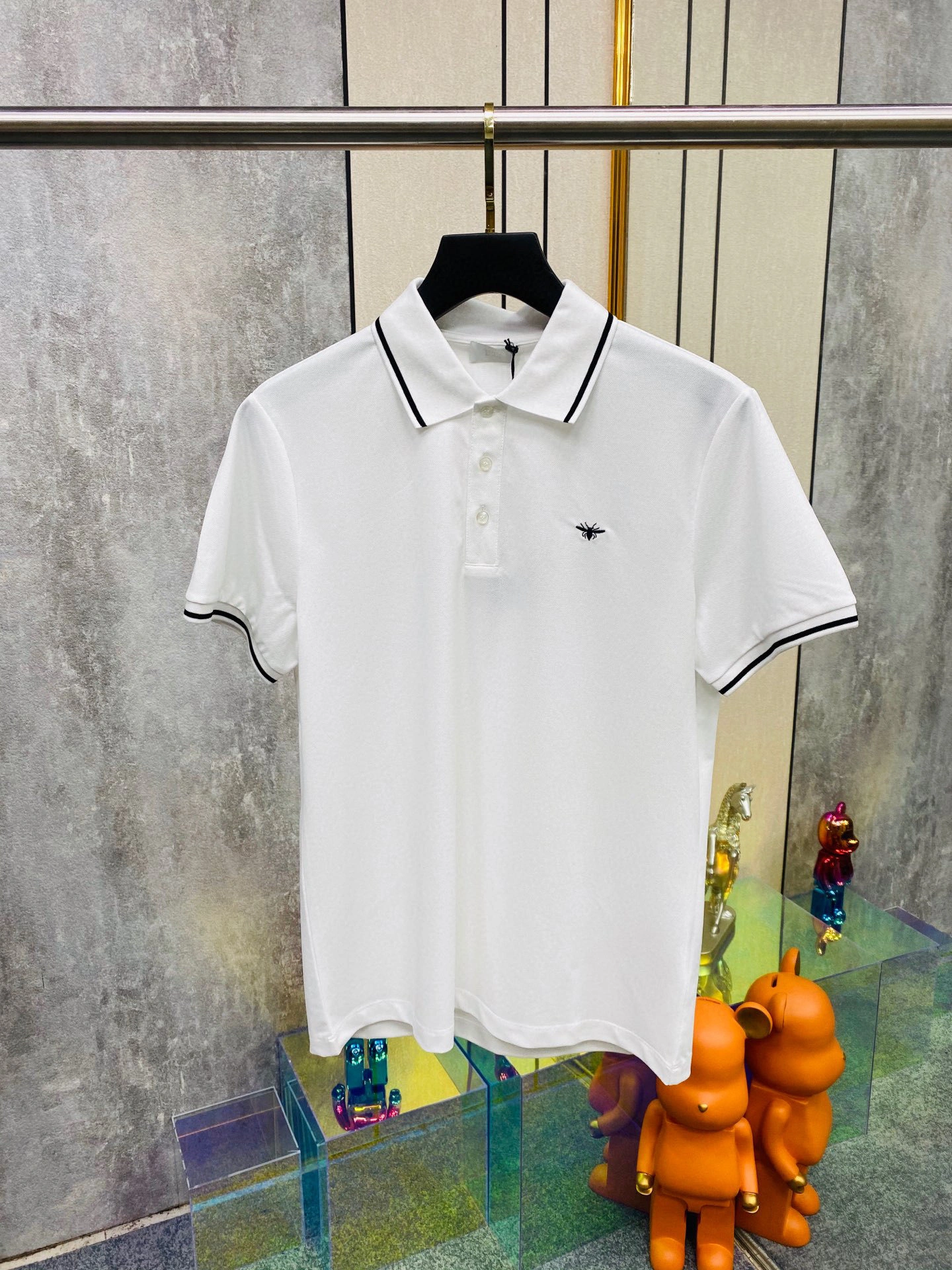 &wg.luxury- 4ior embroidery POLO 2Colour item:E-F355B1614-2